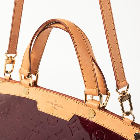 Louis Vuitton Brea GM Rouge Fauviste Monogram Vernis Leather Tote - Picture 8 of 14